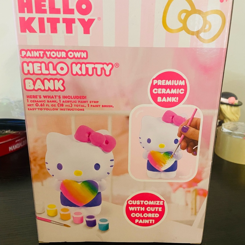 Hello Kitty Paint Your Own Ceramic Bank